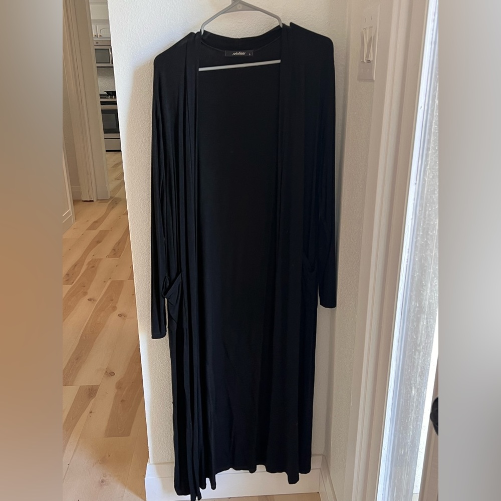 Black Duster Cardigan